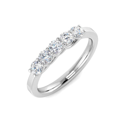 Five Stone Diamond Ring 0.29ct–2.1ct – SL8480 – 18k White Gold