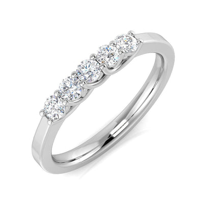 Five Stone Diamond Ring 0.29ct–2.1ct – SL8480 – 18k White Gold