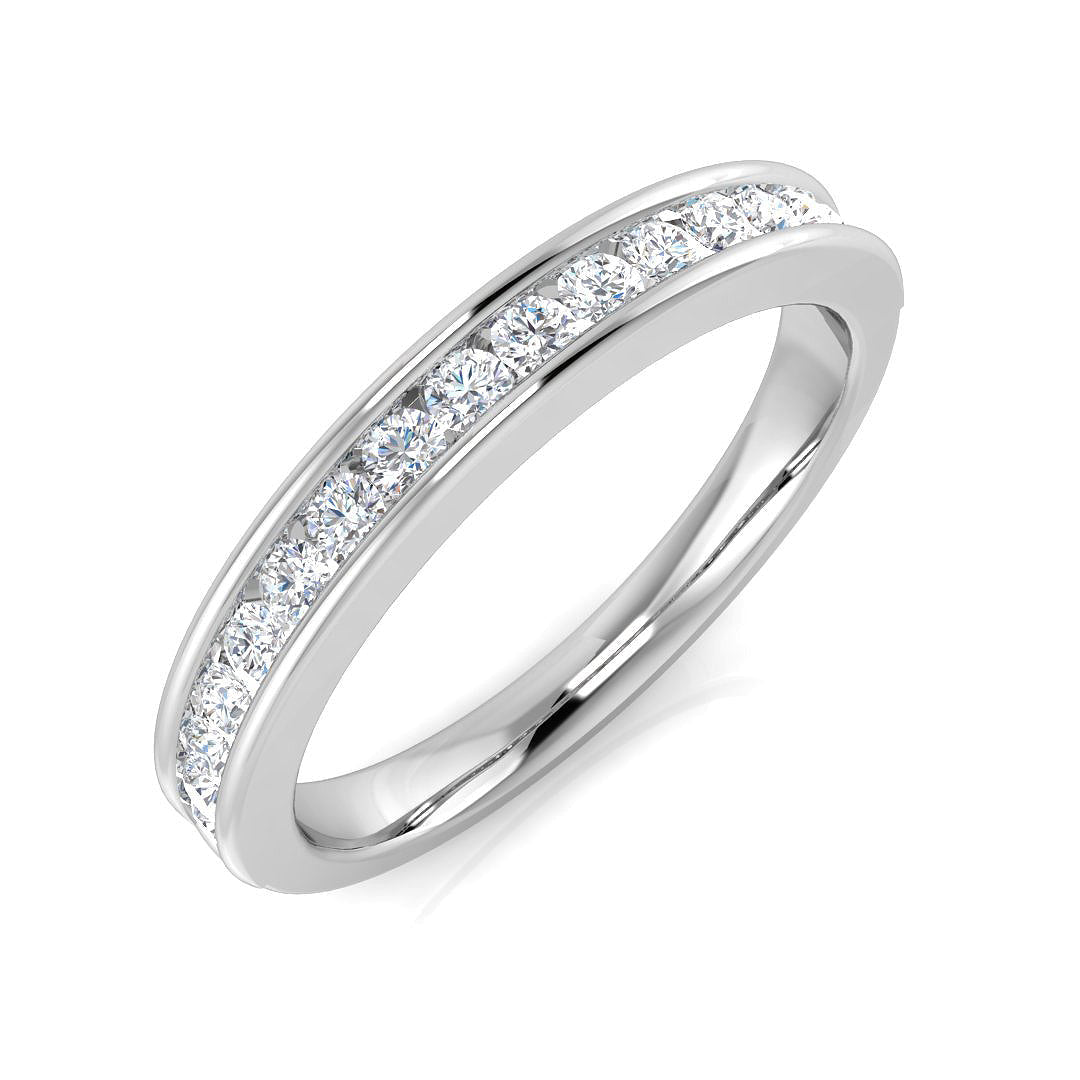 Half Eternity Diamond Ring 0.38ct – SL8514 – 18k White Gold
