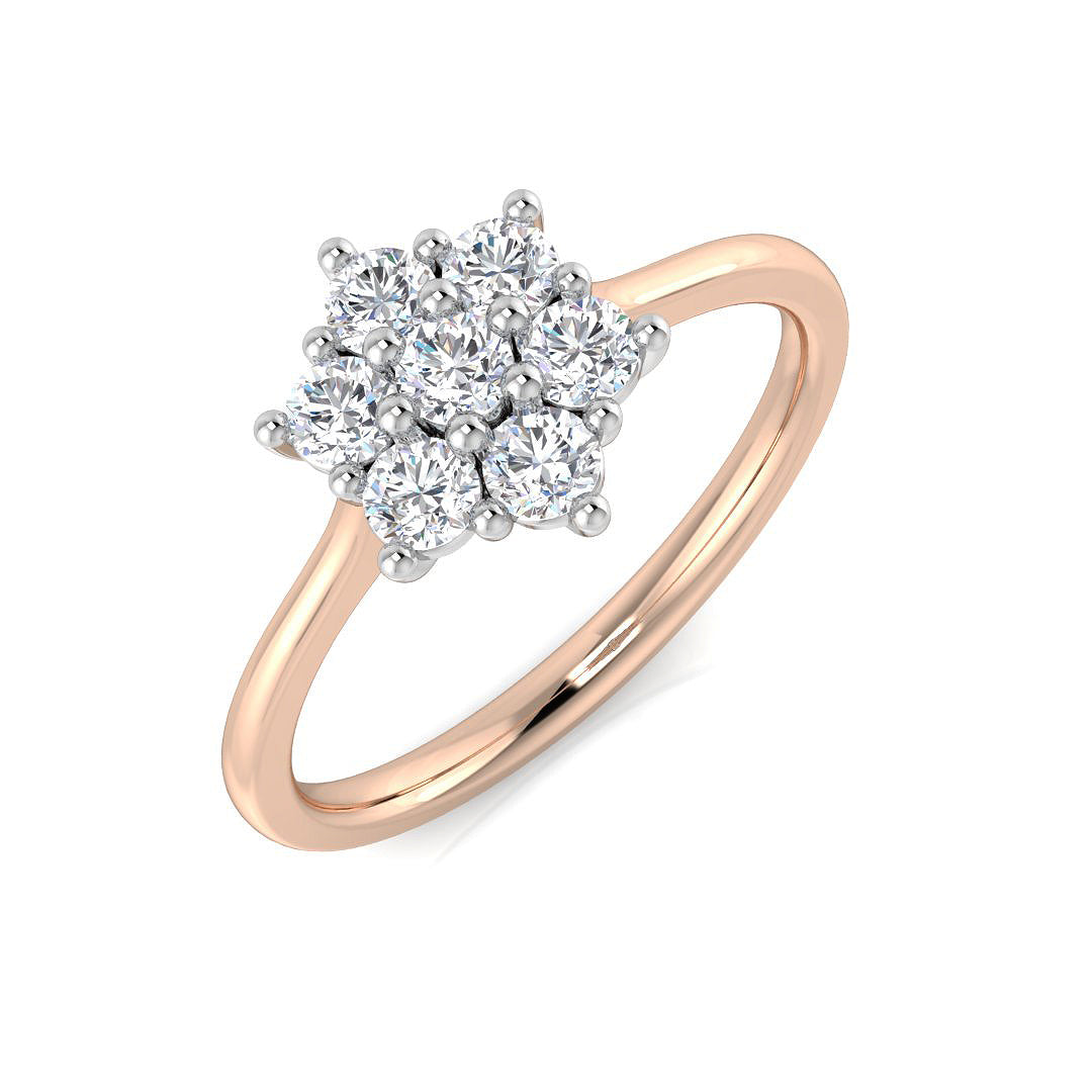Multi Stone Diamond Ring 0.22ct–4.79ct – SL8523 – 18k Rose Gold