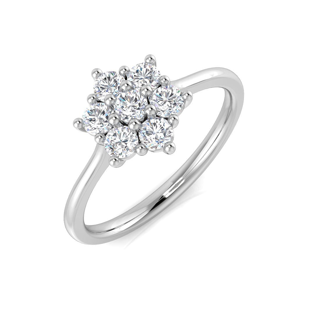 Multi Stone Diamond Ring 0.22ct–4.79ct – SL8523 – 18k White Gold