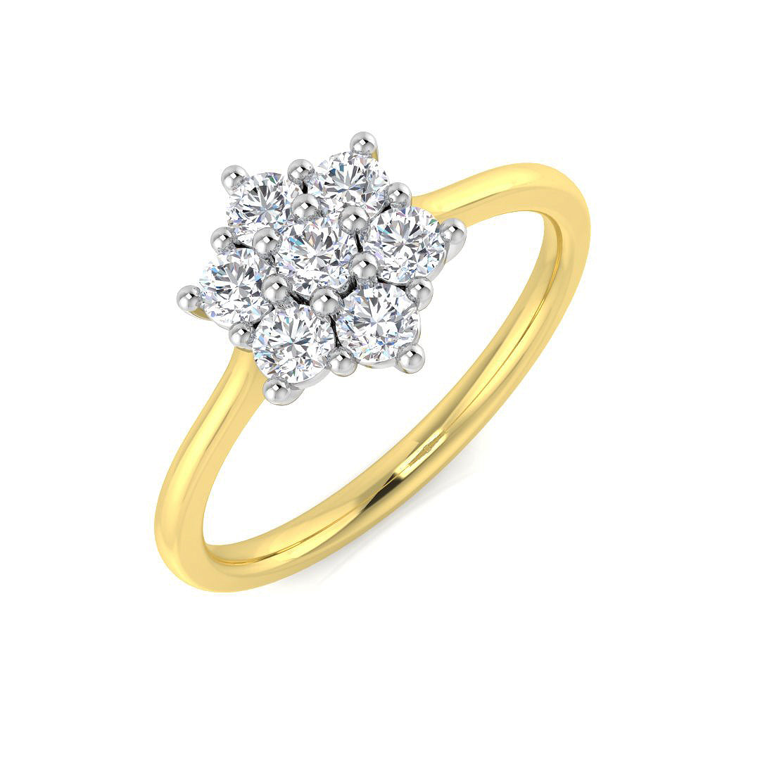 Multi Stone Diamond Ring 0.22ct–4.79ct – SL8523 – 18k Yellow Gold