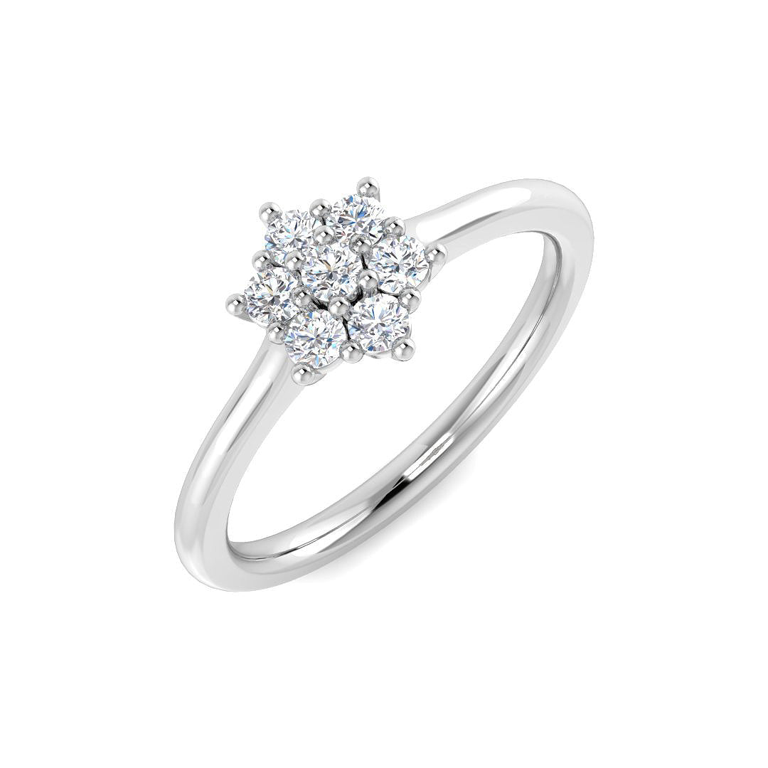 Multi Stone Diamond Ring 0.22ct–4.79ct – SL8523 – 18k White Gold