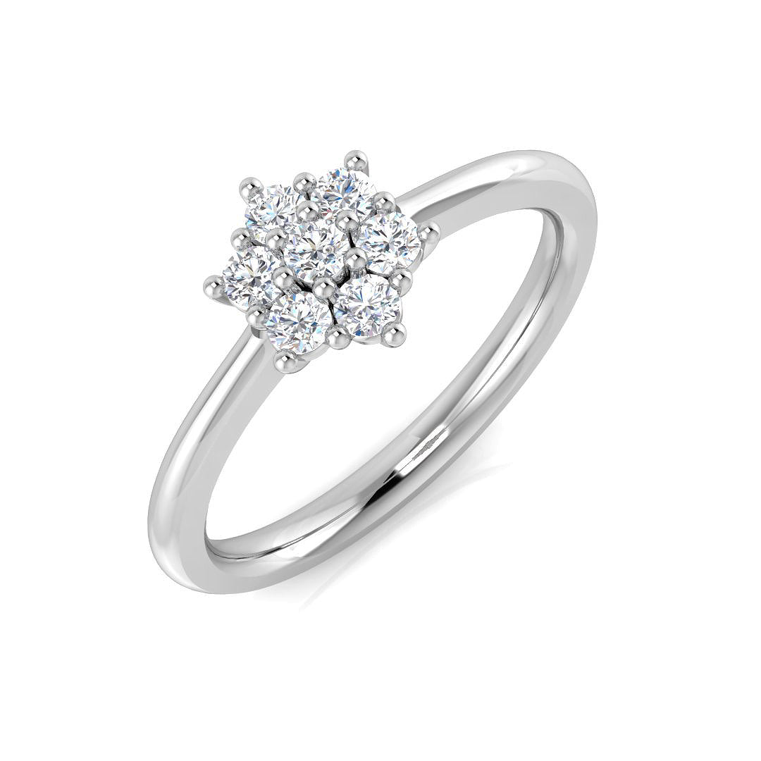 Multi Stone Diamond Ring 0.22ct–4.79ct – SL8523 – 18k White Gold