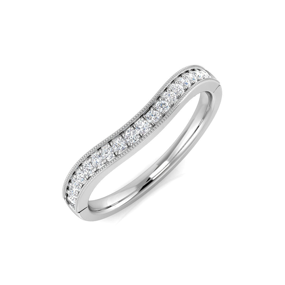Wishbone Diamond Ring 0.17ct – SL8533 – 18k White Gold
