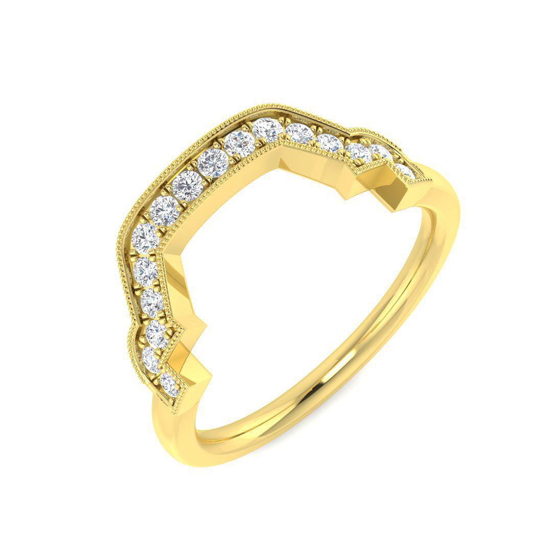 Vintage Diamond Ring 0.23ct – SL8691A – 18k Yellow Gold