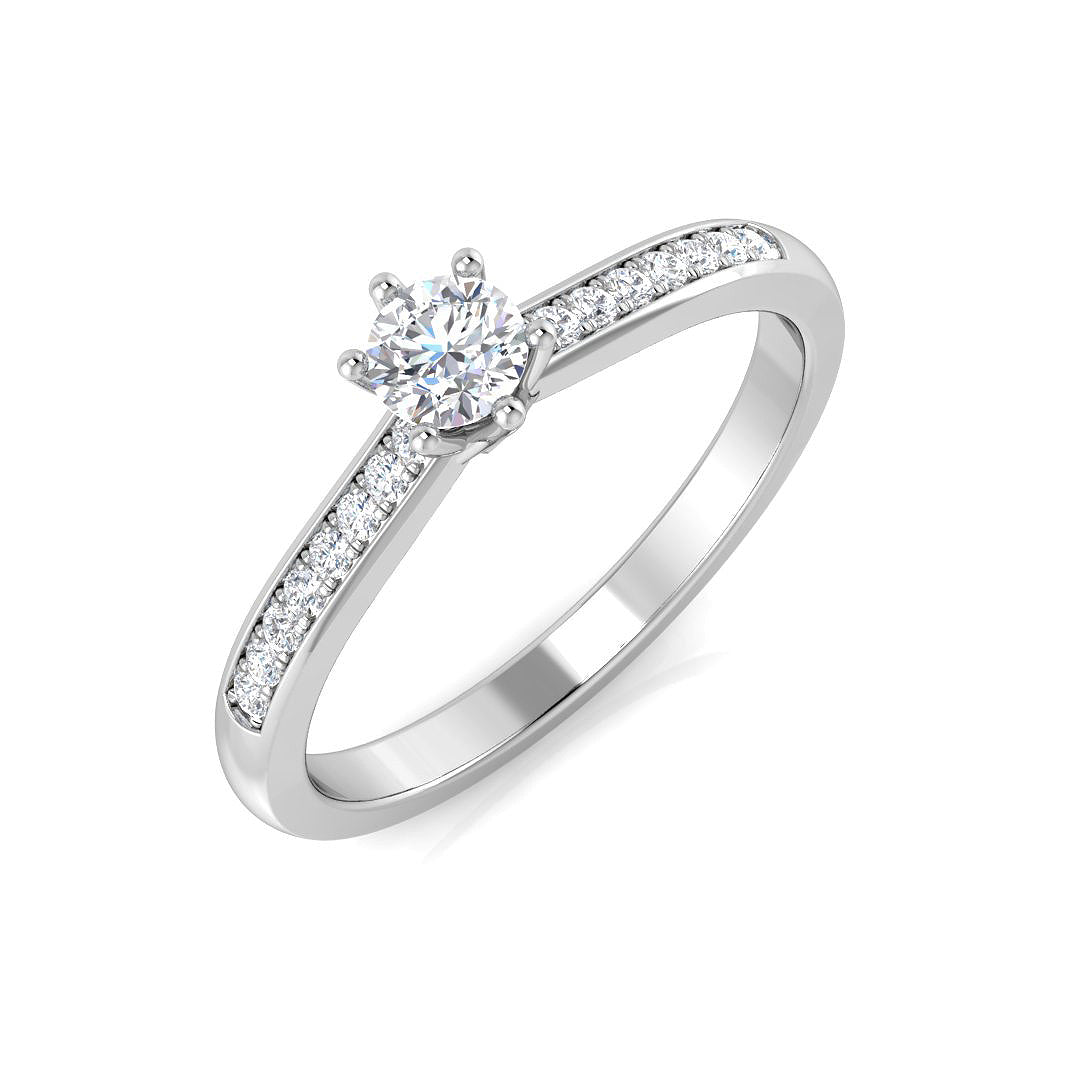Engagement Diamond Ring 0.31ct–0.54ct – SL8714 – 18k White Gold