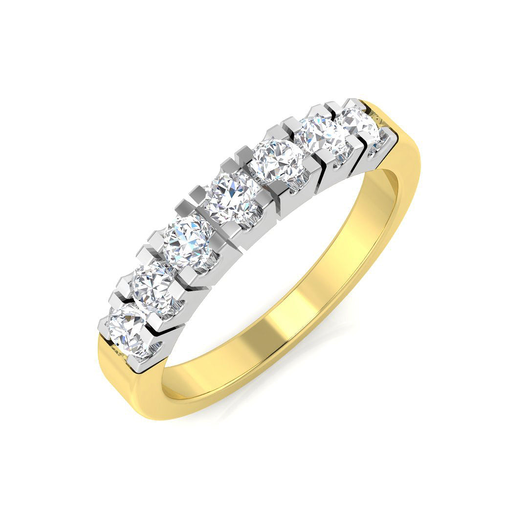 Multi Stone Diamond Ring 0.21ct–0.48ct – SL8734 – 18k Yellow Gold