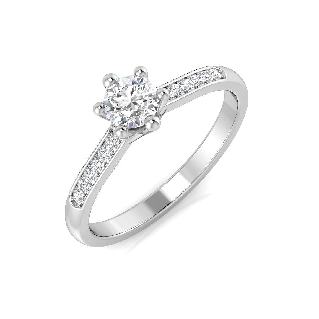 Engagement Diamond Ring 0.31ct–0.54ct – SL8714 – 18k White Gold