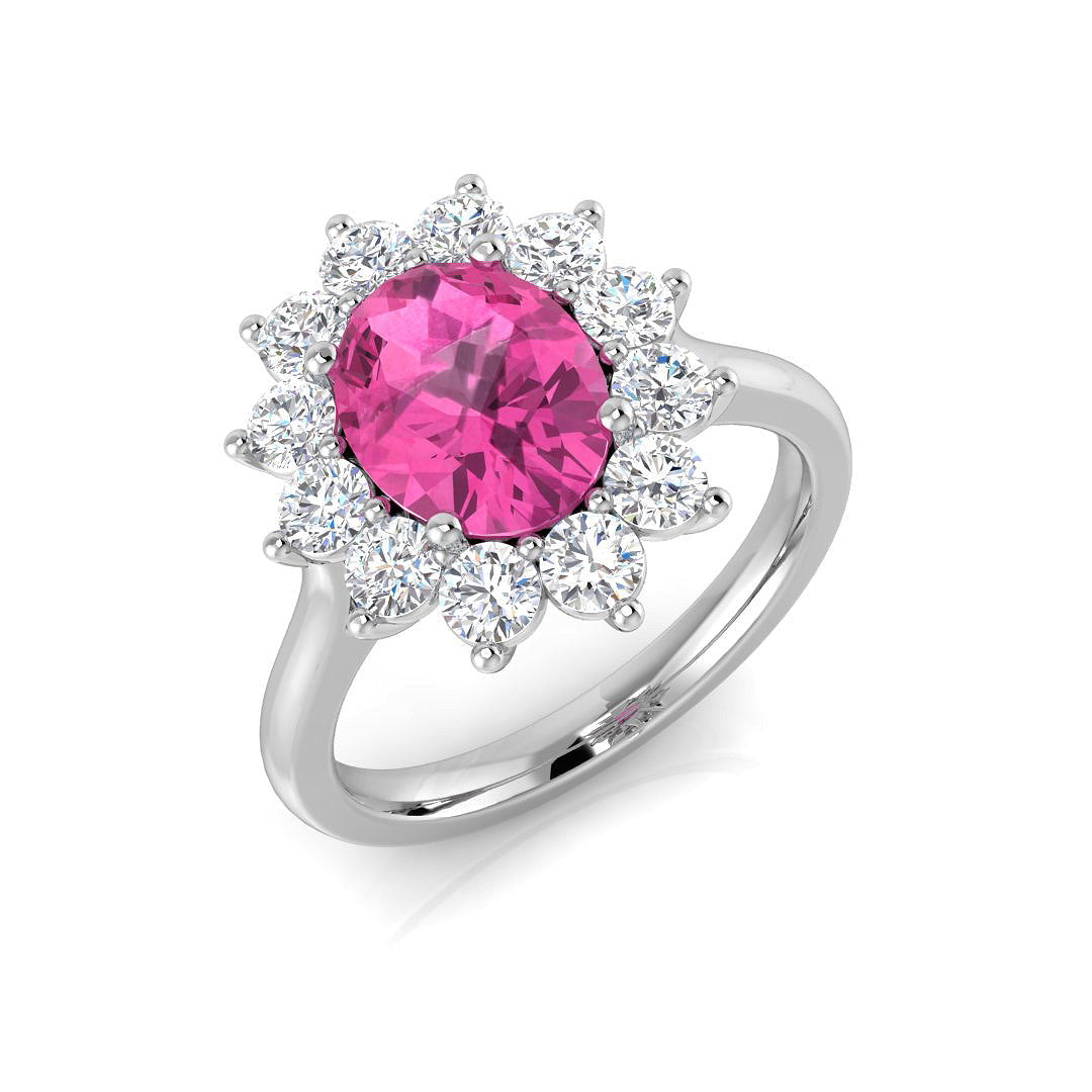 Cluster Diamond Ring 2.51ct – SL8805~PS – 18k White Gold