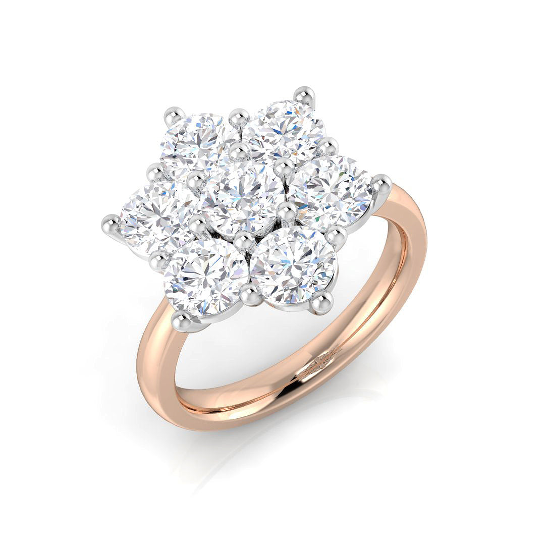 Multi Stone Diamond Ring 0.22ct–4.79ct – SL8523 – 18k Rose Gold
