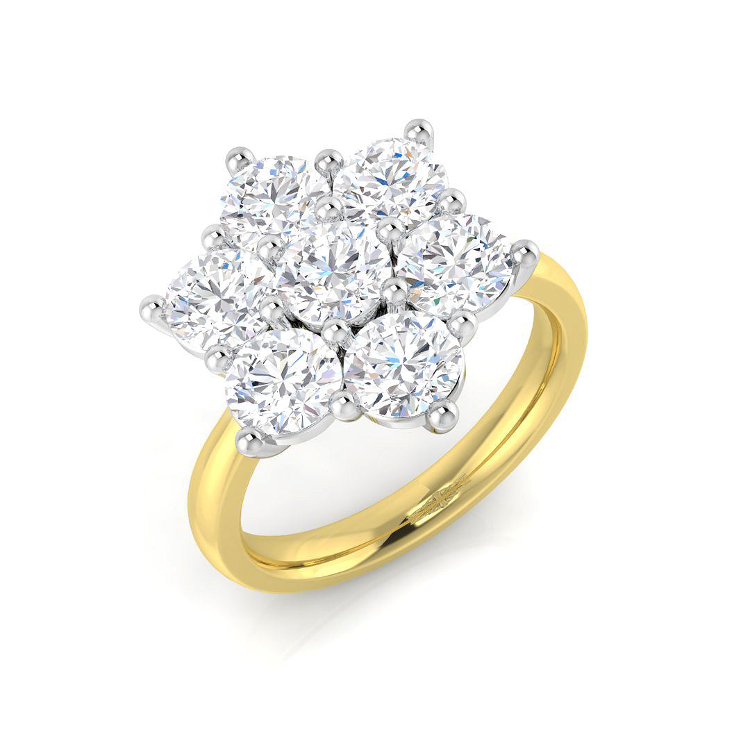 Multi Stone Diamond Ring 0.22ct–4.79ct – SL8523 – 18k Yellow Gold