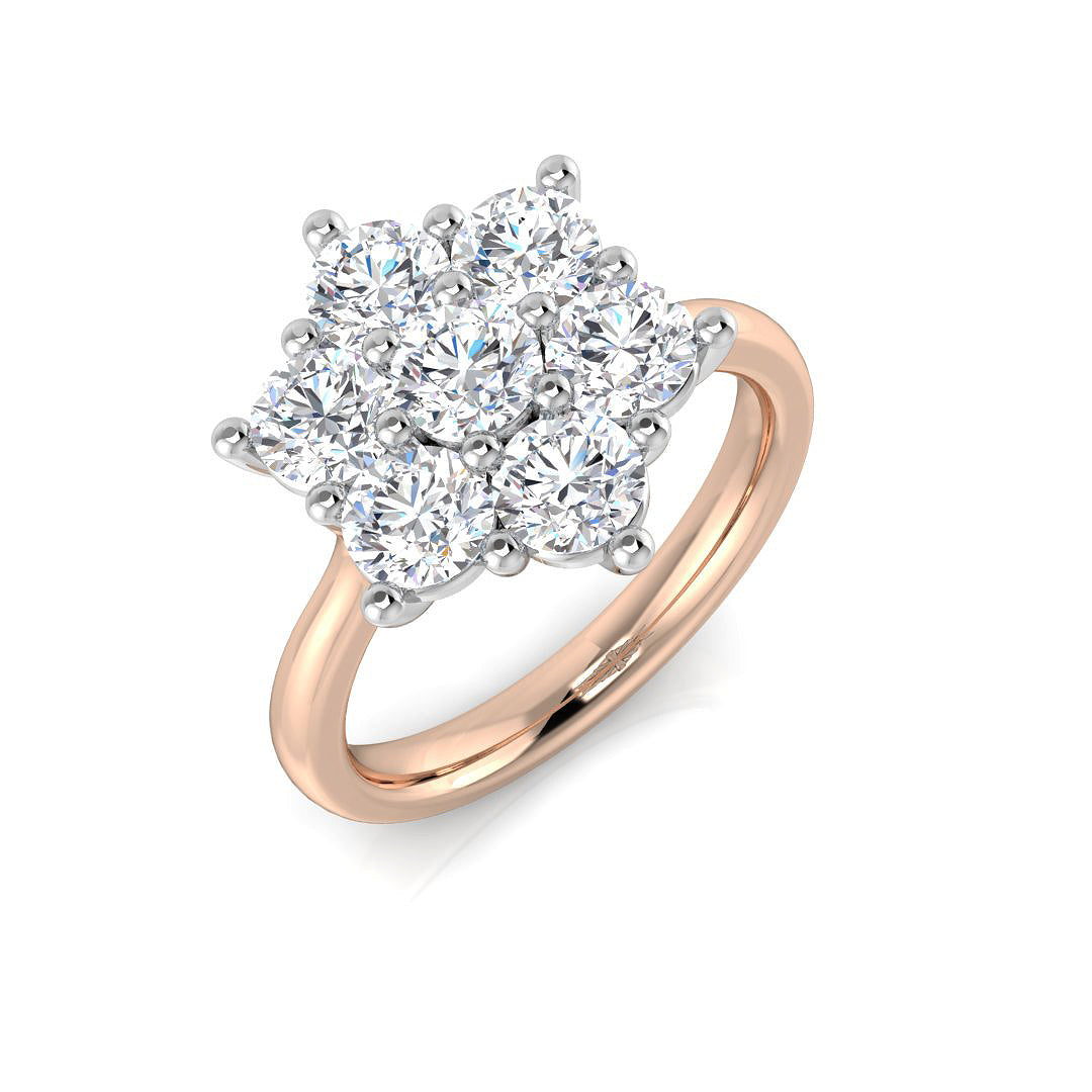 Multi Stone Diamond Ring 0.22ct–4.79ct – SL8523 – 18k Rose Gold