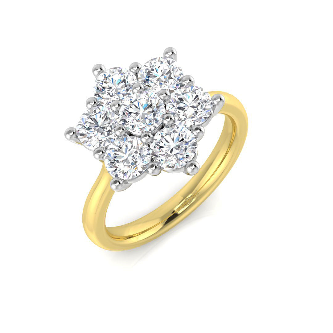 Multi Stone Diamond Ring 0.22ct–4.79ct – SL8523 – 18k Yellow Gold