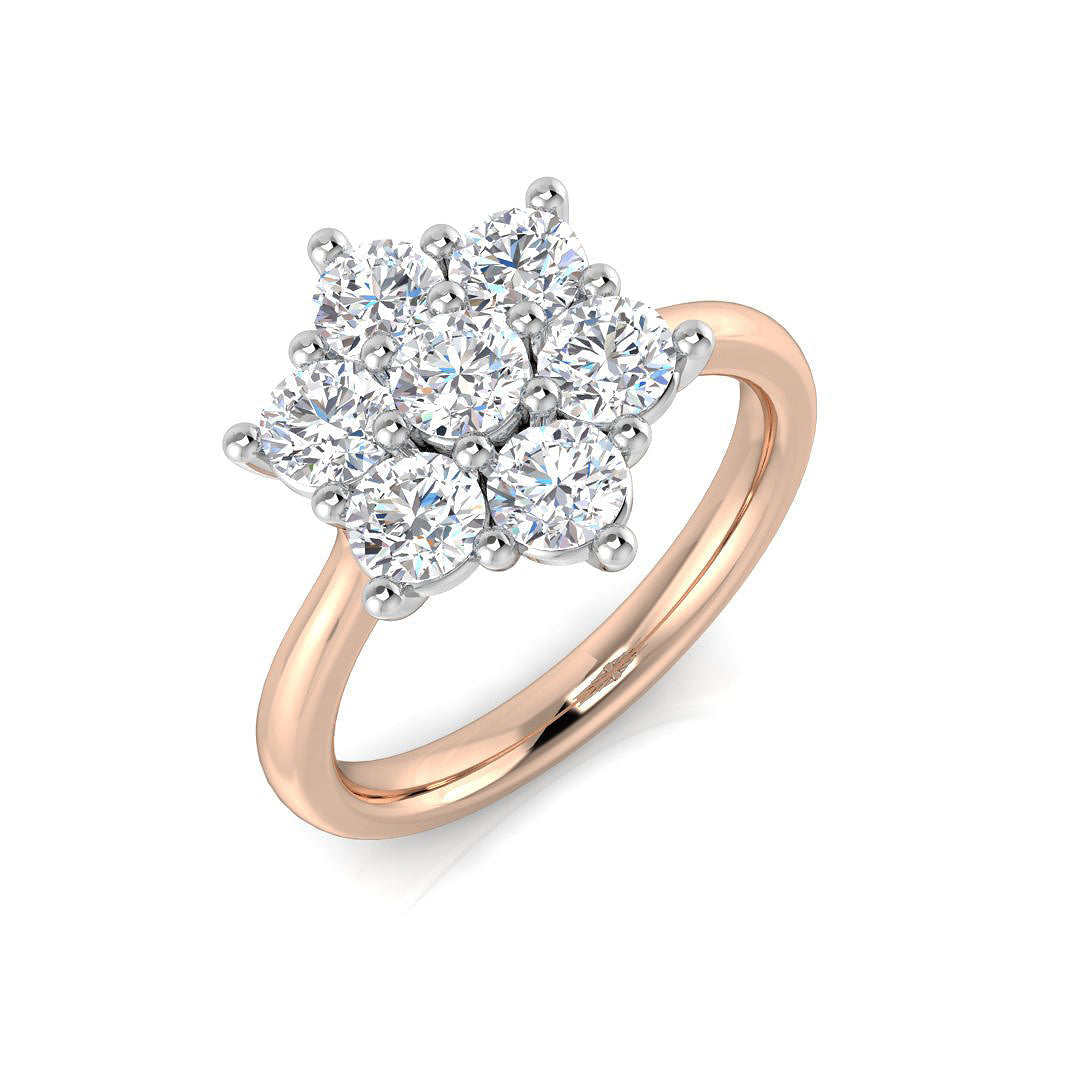 Multi Stone Diamond Ring 0.22ct–4.79ct – SL8523 – 18k Rose Gold