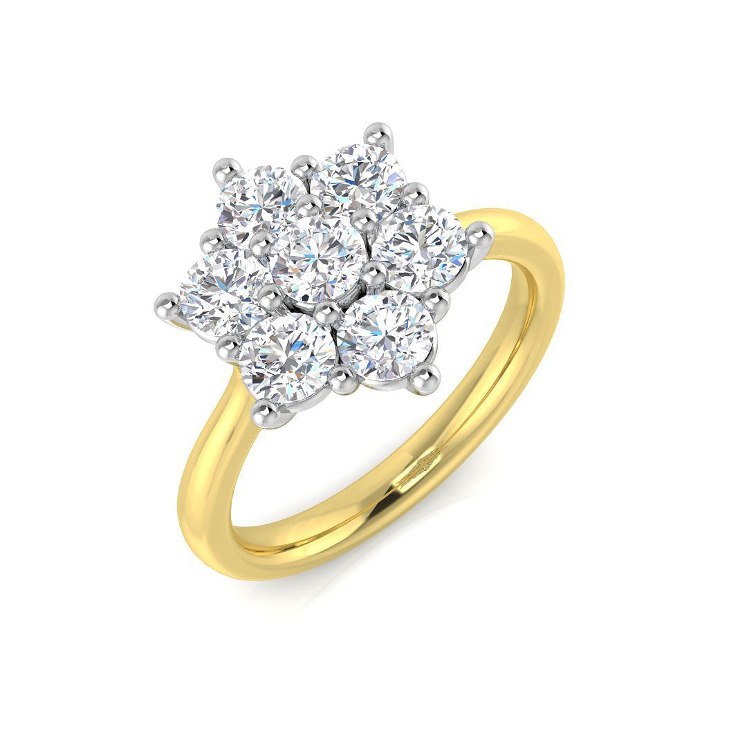 Multi Stone Diamond Ring 0.22ct–4.79ct – SL8523 – 18k Yellow Gold