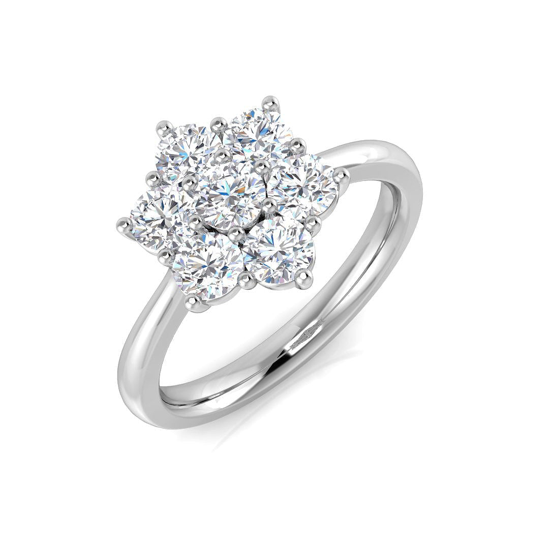 Multi Stone Diamond Ring 0.22ct–4.79ct – SL8523 – 18k White Gold