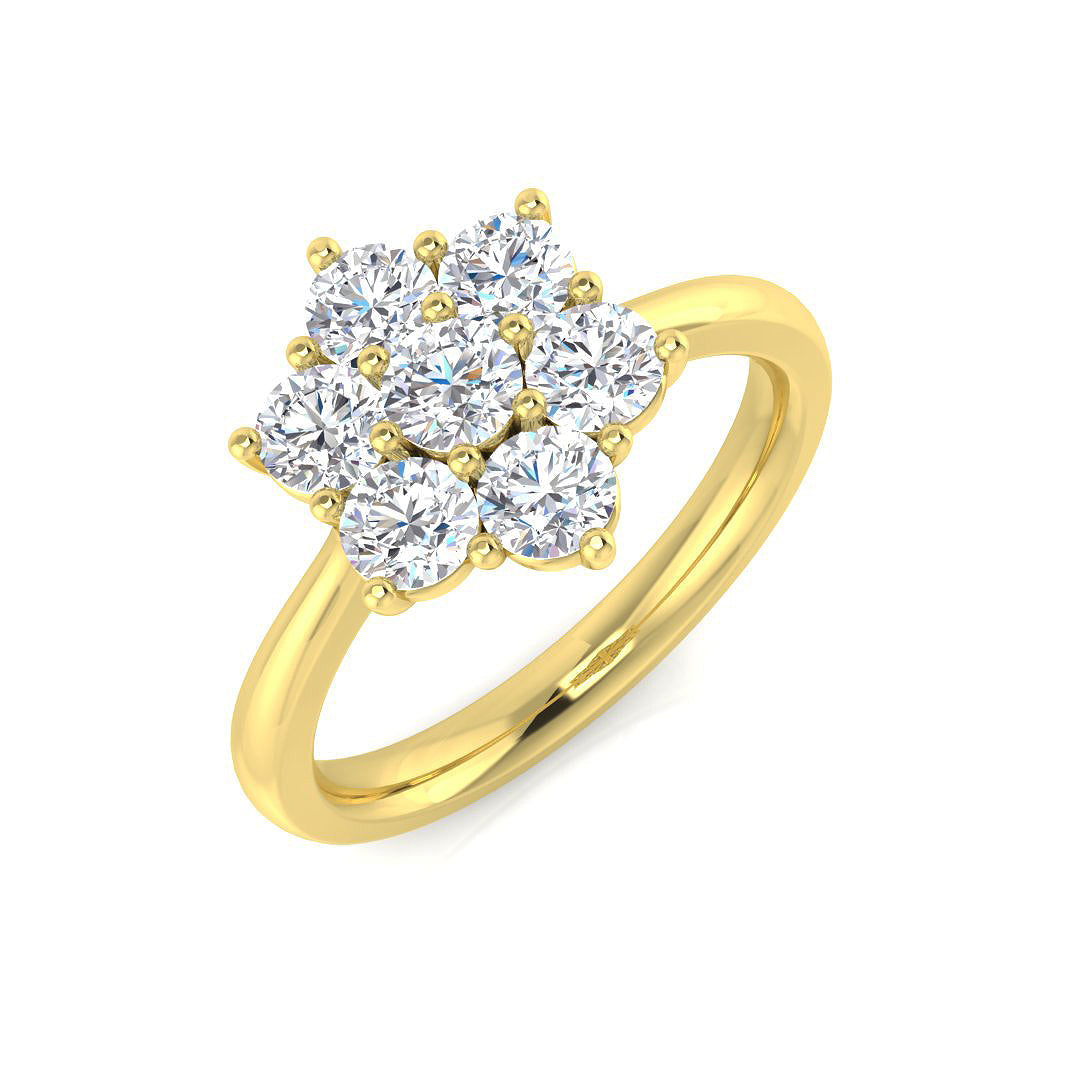 Multi Stone Diamond Ring 0.22ct–4.79ct – SL8523 – 18k Yellow Gold