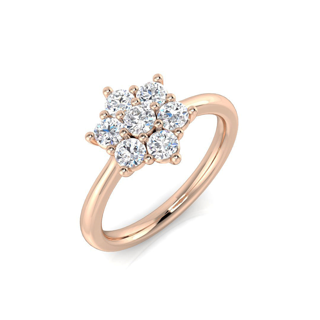 Multi Stone Diamond Ring 0.22ct–4.79ct – SL8523 – 18k Rose Gold