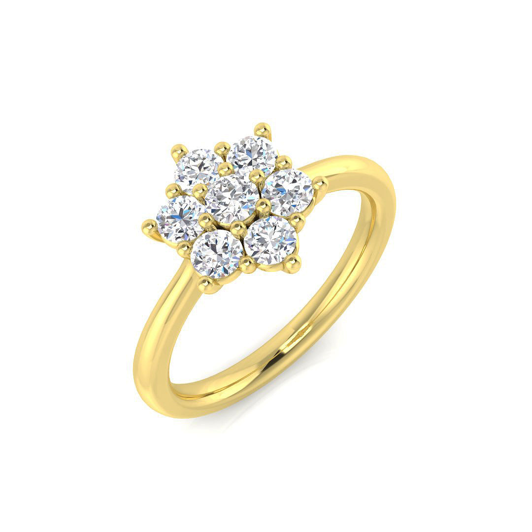Multi Stone Diamond Ring 0.22ct–4.79ct – SL8523 – 18k Yellow Gold