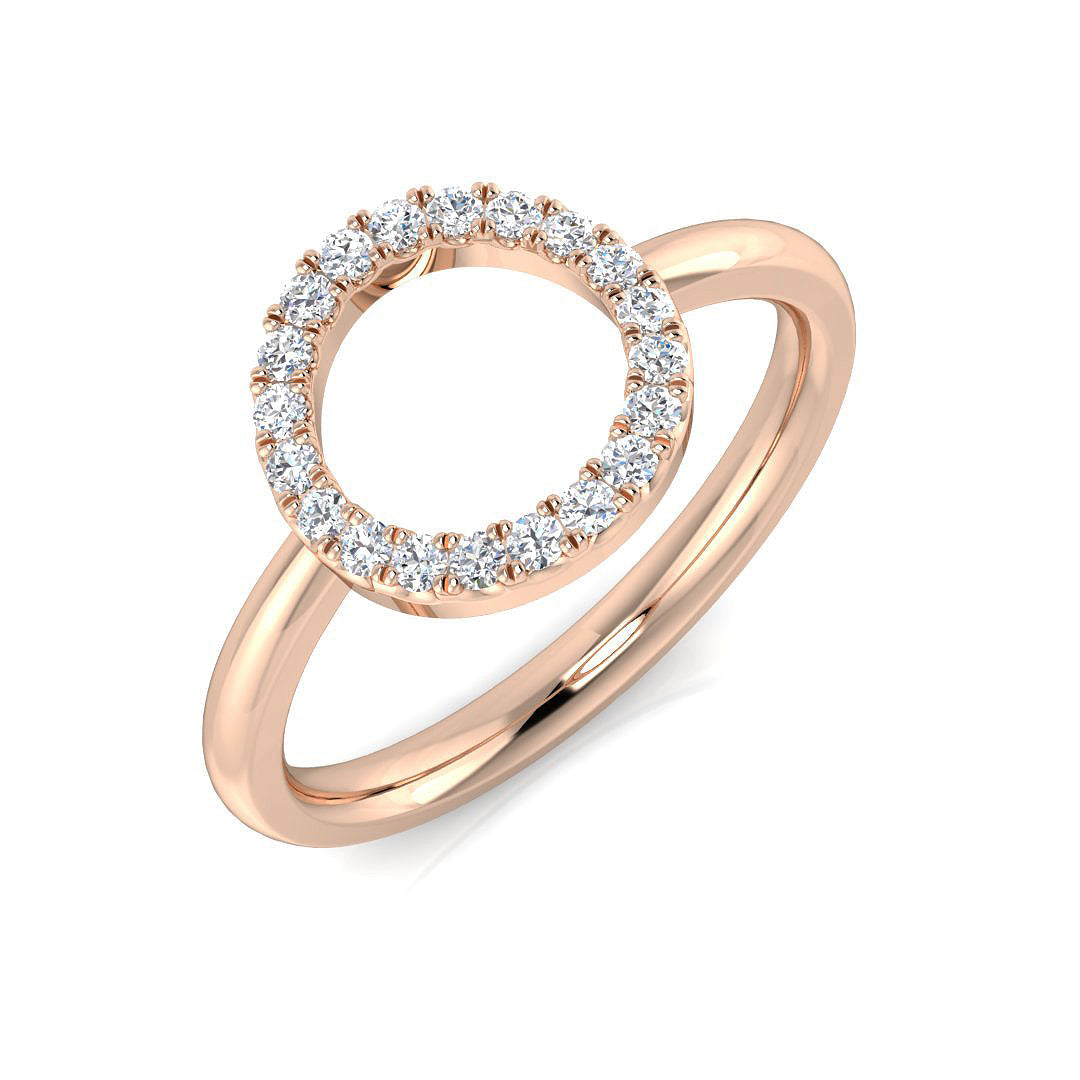 Circle of Life Diamond Ring 0.12ct–0.48ct – SL8959 – 18k Rose Gold