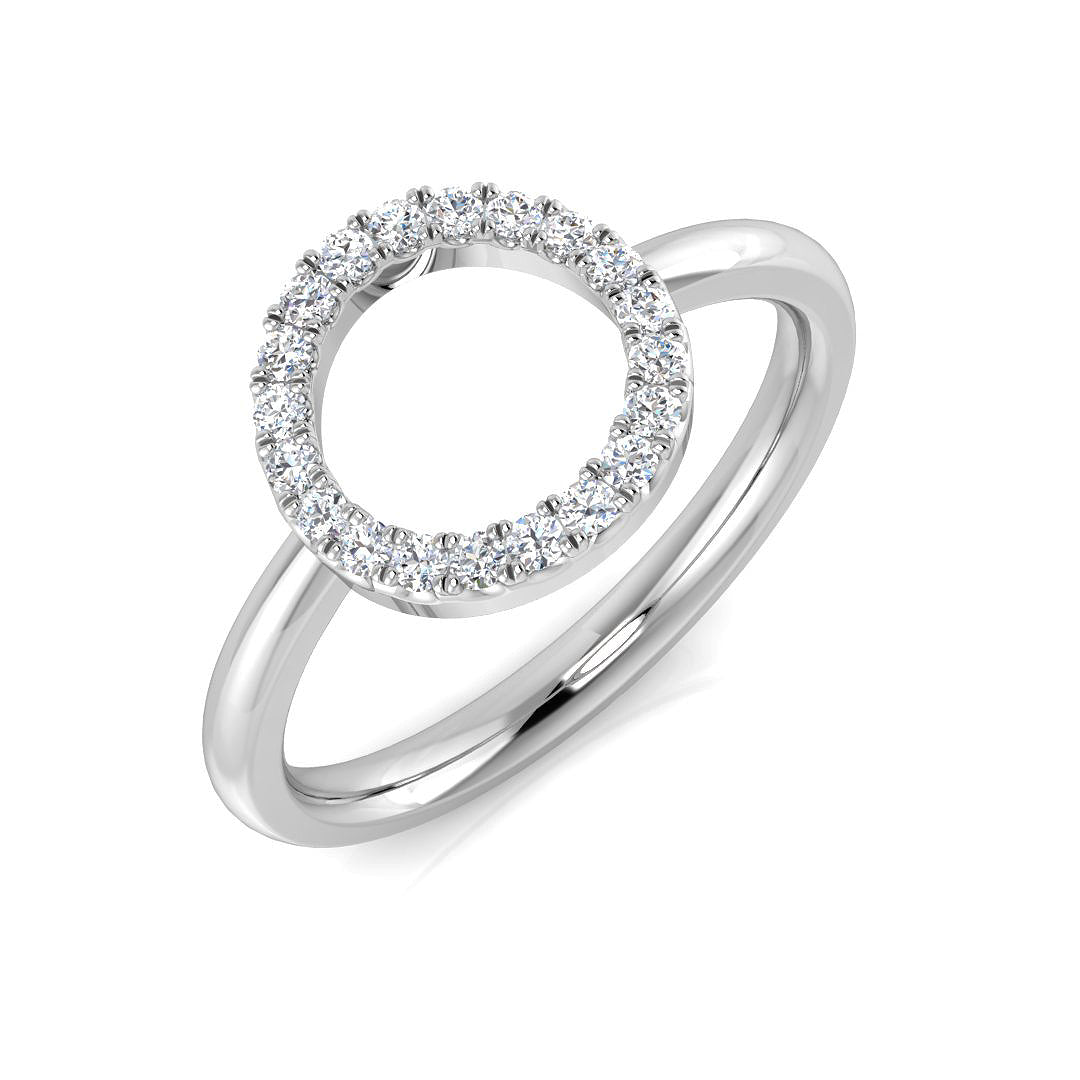 Circle of Life Diamond Ring 0.12ct–0.48ct – SL8959 – 18k White Gold
