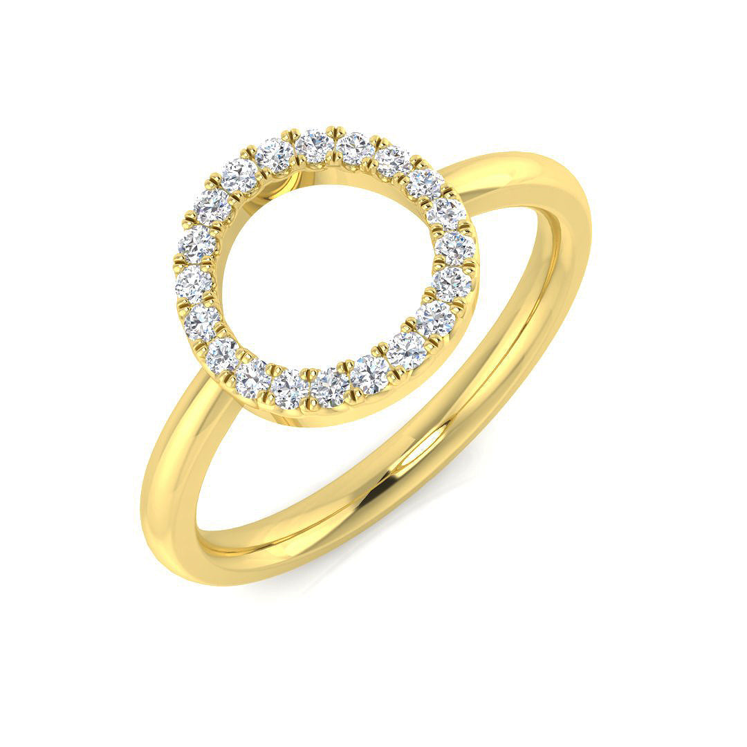 Circle of Life Diamond Ring 0.12ct–0.48ct – SL8959 – 18k Yellow Gold