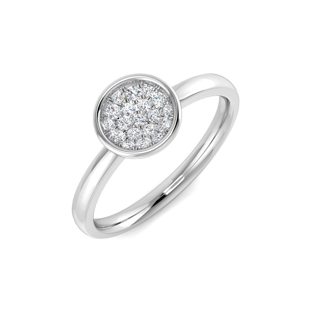 Cluster Diamond Ring 0.14ct – SL9037 – 18k White Gold