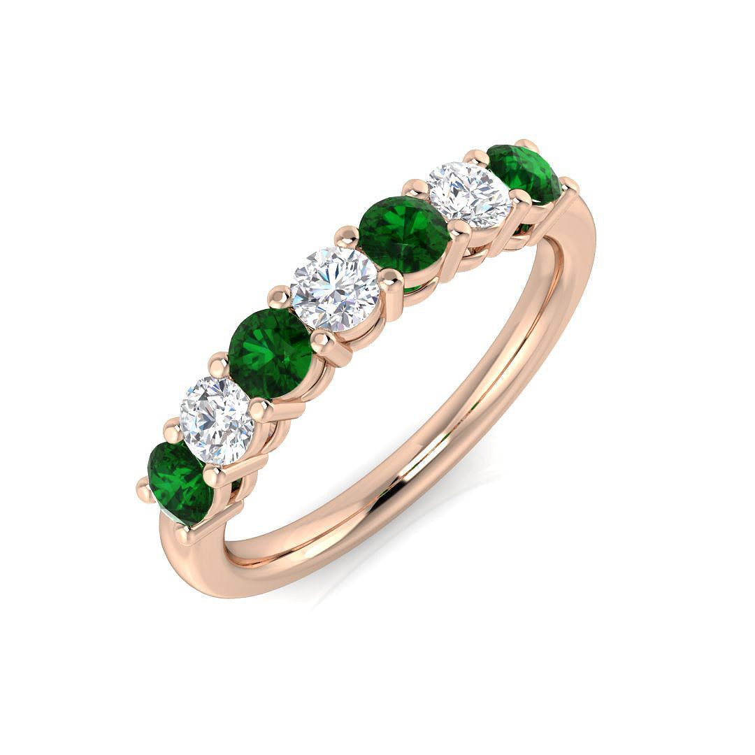 Multi Stone Diamond Ring 0.69ct–2.12ct – SL9068~EM – 18k Rose Gold