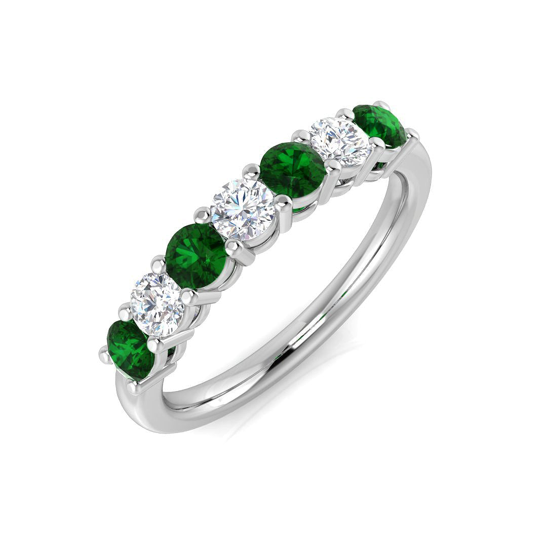 Multi Stone Diamond Ring 0.69ct–2.12ct – SL9068~EM – 18k White Gold