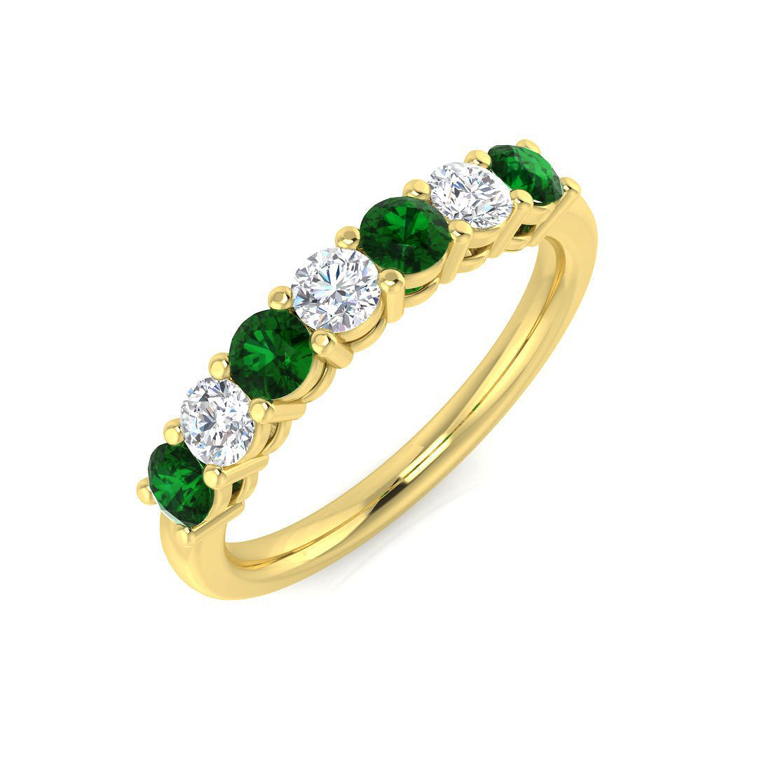 Multi Stone Diamond Ring 0.69ct–2.12ct – SL9068~EM – 18k Yellow Gold