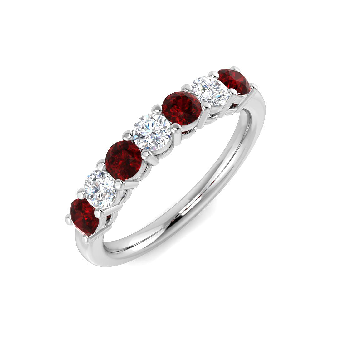 Multi Stone Diamond Ring 0.79ct–1.26ct – SL9056~RY – 18k White Gold