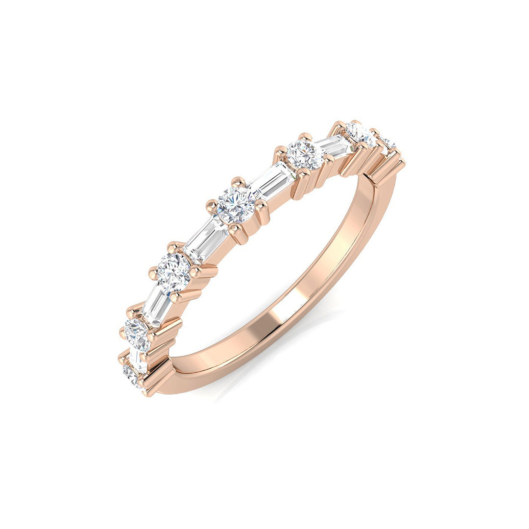Half Eternity Diamond Ring 0.44ct – SL9245 – 18k Rose Gold