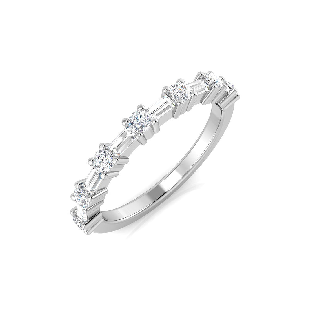 Half Eternity Diamond Ring 0.44ct – SL9245 – 18k White Gold