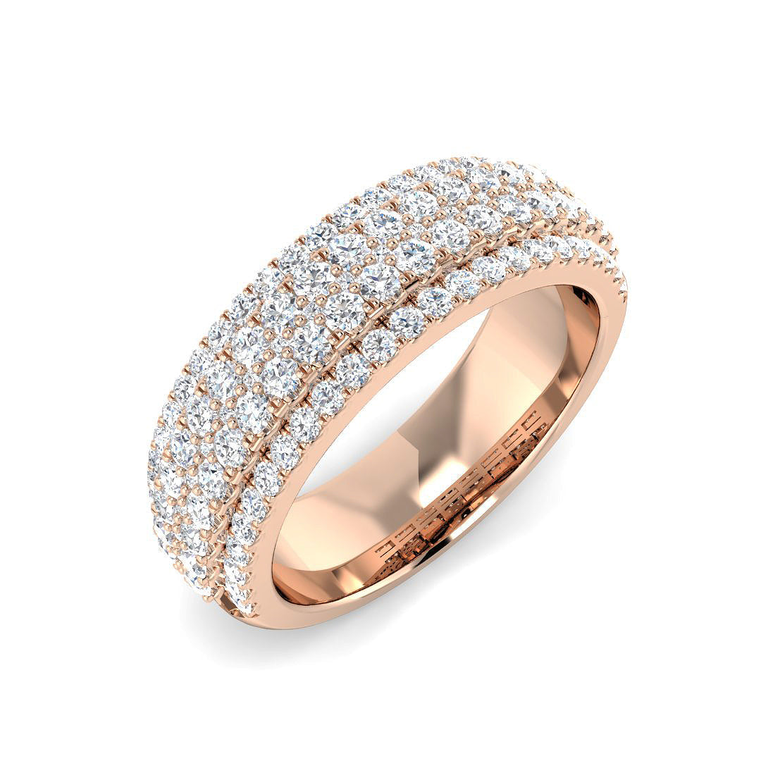 Pave Diamond Ring 0.94ct – SL9334 – 18k Rose Gold