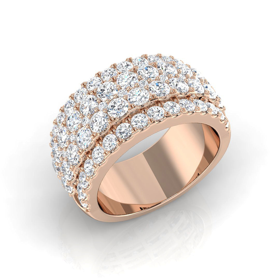 Pave Diamond Ring 2.48ct – SL9377 – 18k Rose Gold