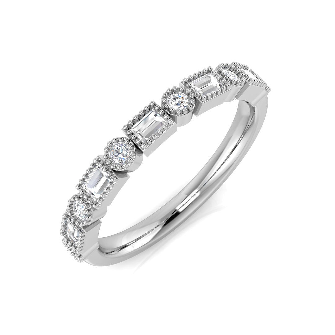 Half Eternity Diamond Ring 0.34ct – SL9529 – 18k White Gold