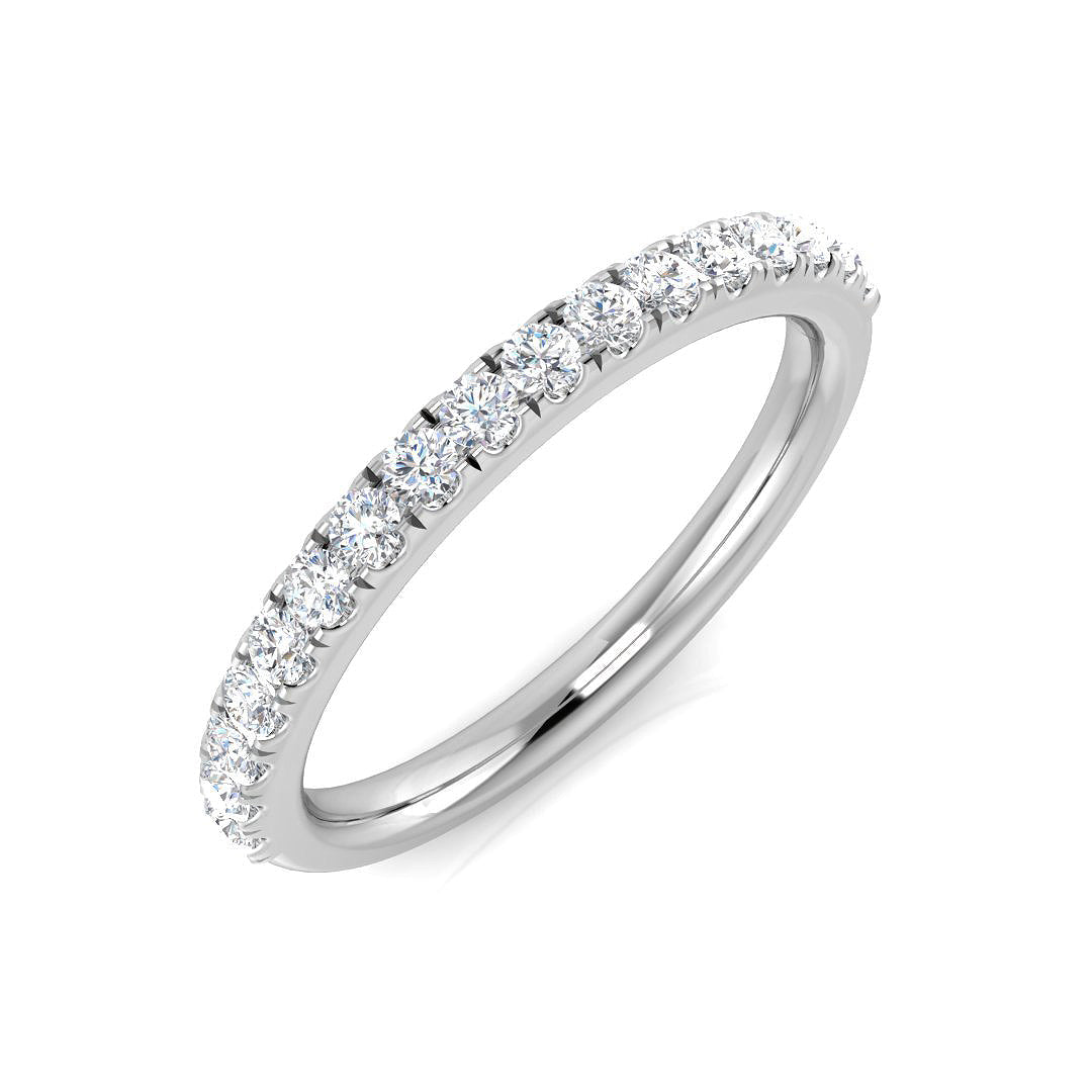 Half Eternity Diamond Ring 0.3ct – SL9531 – 18k White Gold