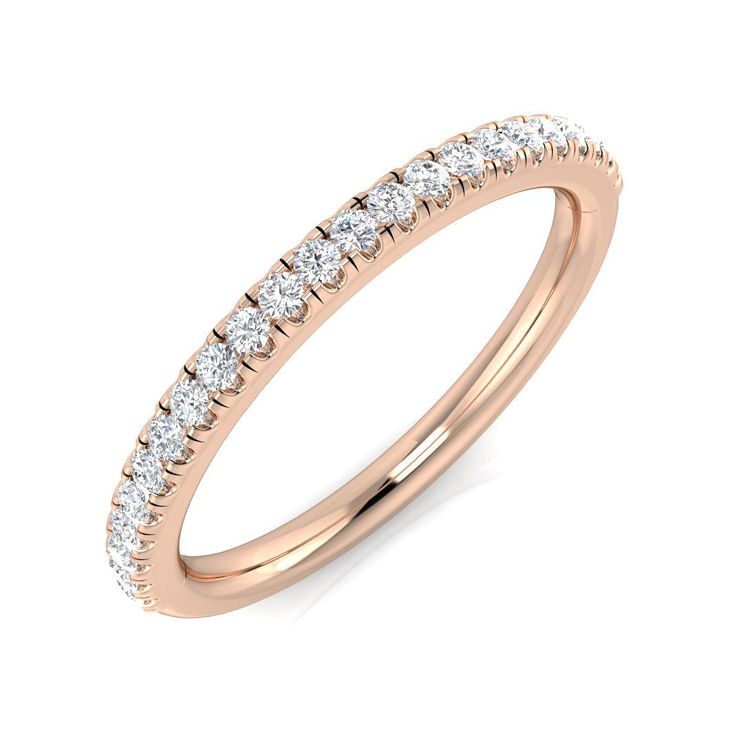 Half Eternity Diamond Ring 0.17ct – SL9532 – 18k Rose Gold