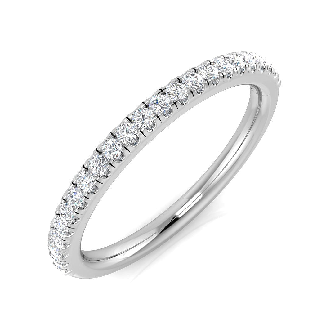 Half Eternity Diamond Ring 0.17ct – SL9532 – 18k White Gold