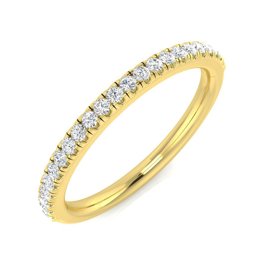 Half Eternity Diamond Ring 0.17ct – SL9532 – 18k Yellow Gold