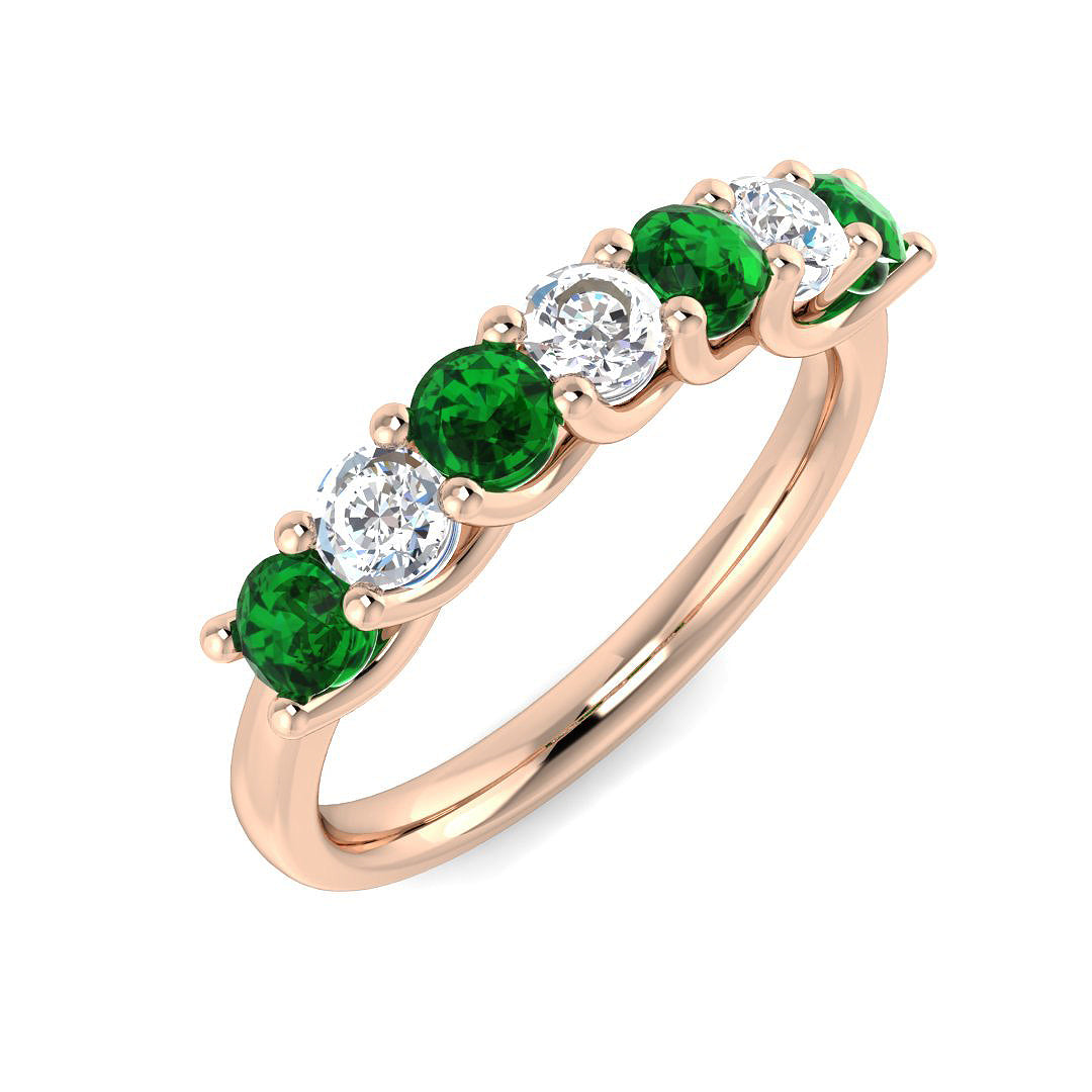 Multi Stone Diamond Ring 0.4ct–1.45ct – XYR6791~EM – 18k Rose Gold