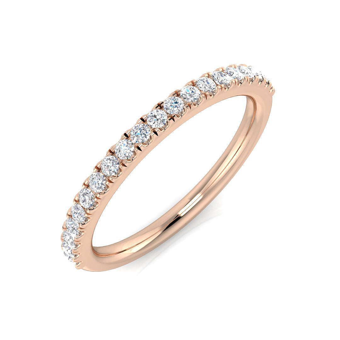 Half Eternity Diamond Ring 0.26ct – SL9563 – 18k Rose Gold