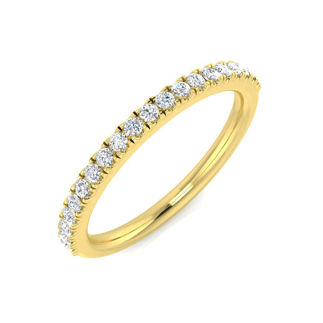 Half Eternity Diamond Ring 0.26ct – SL9563 – 18k Yellow Gold