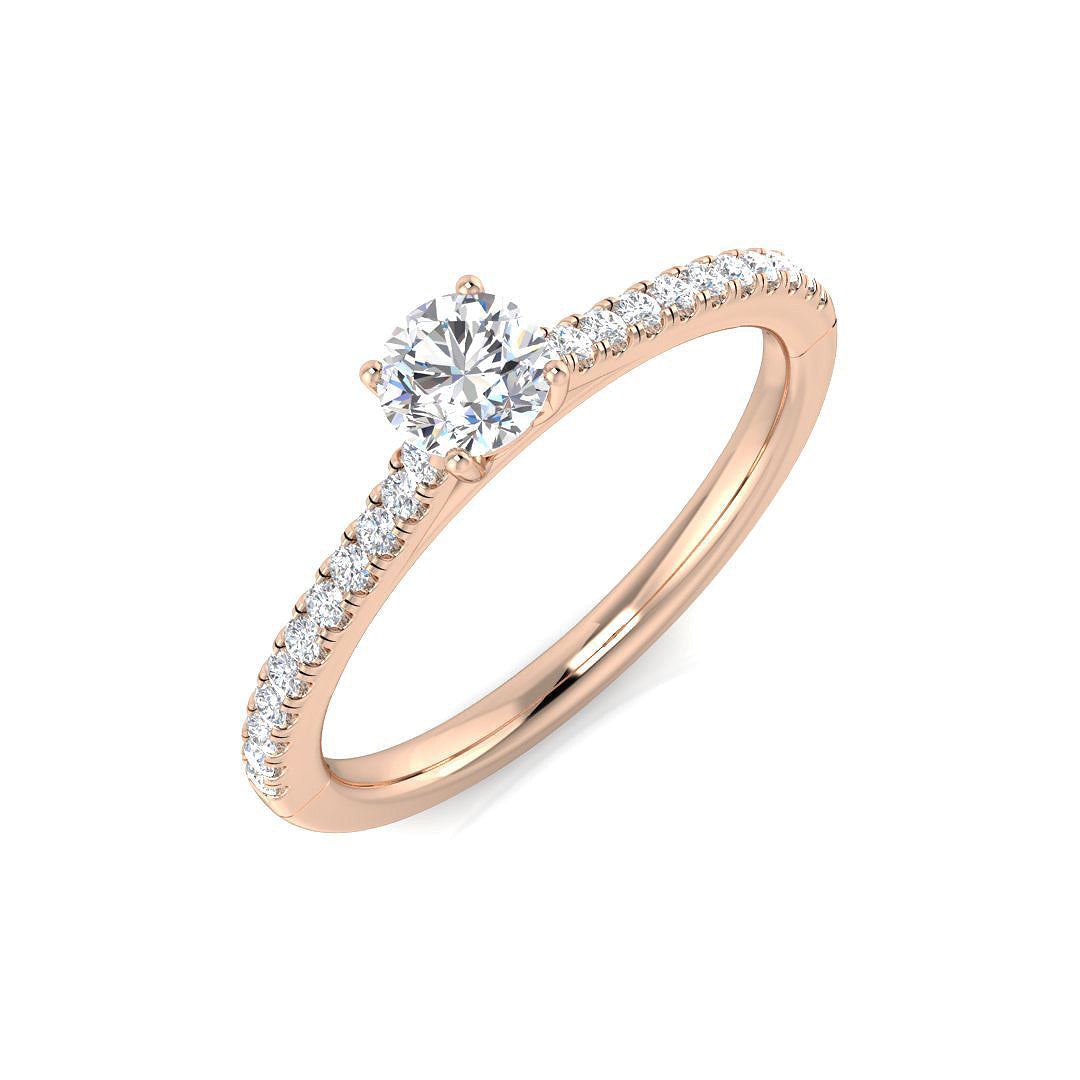 Engagement Diamond Ring 0.43ct – SL9834-4.0 – 18k Rose Gold