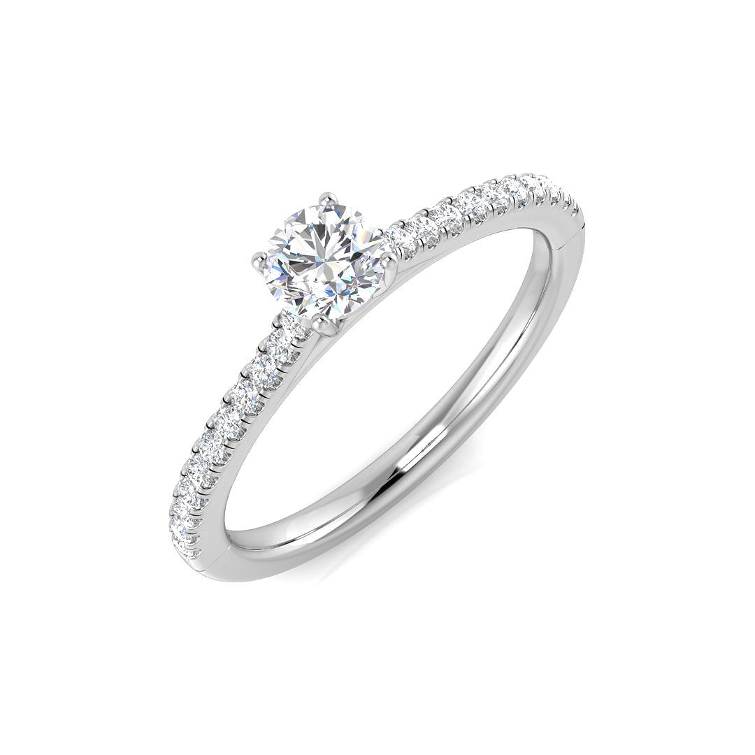 Engagement Diamond Ring 0.43ct – SL9834-4.0 – 18k White Gold