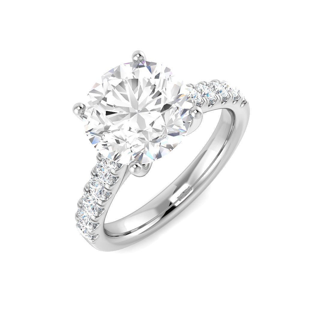Engagement Lab-Grown Diamond Ring 3.47ct – SL9834-9 – 18k White Gold
