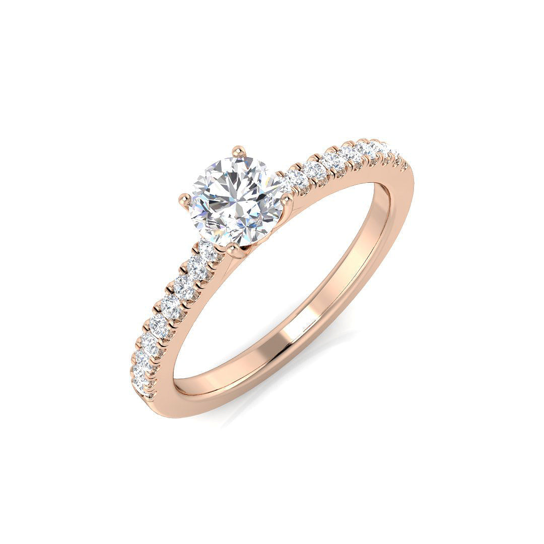 Engagement Diamond Ring 0.67ct–0.72ct – SL9834-5.0 – 18k Rose Gold
