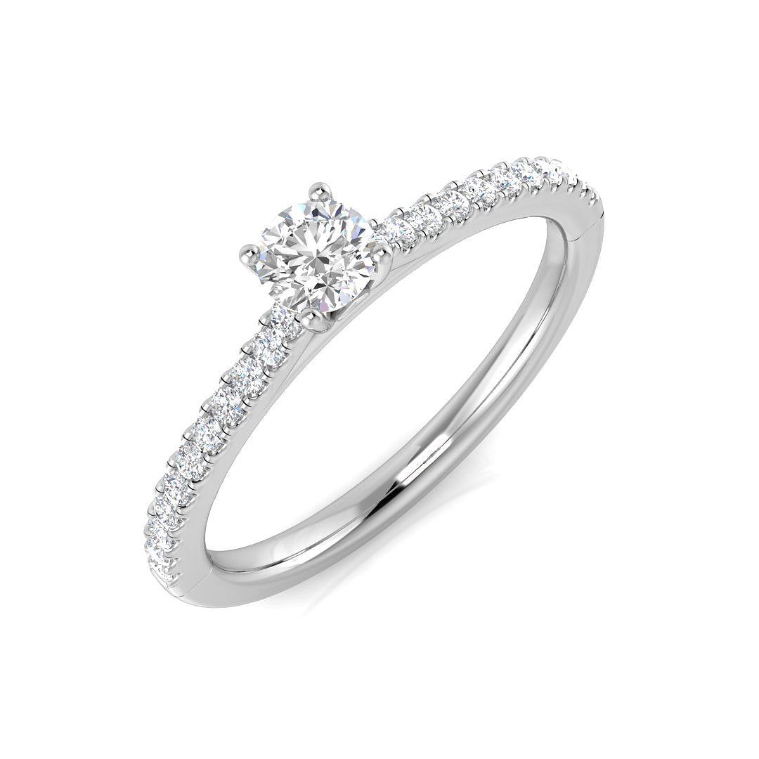 Engagement Diamond Ring 0.35ct – SL9834-3.70 – 18k White Gold