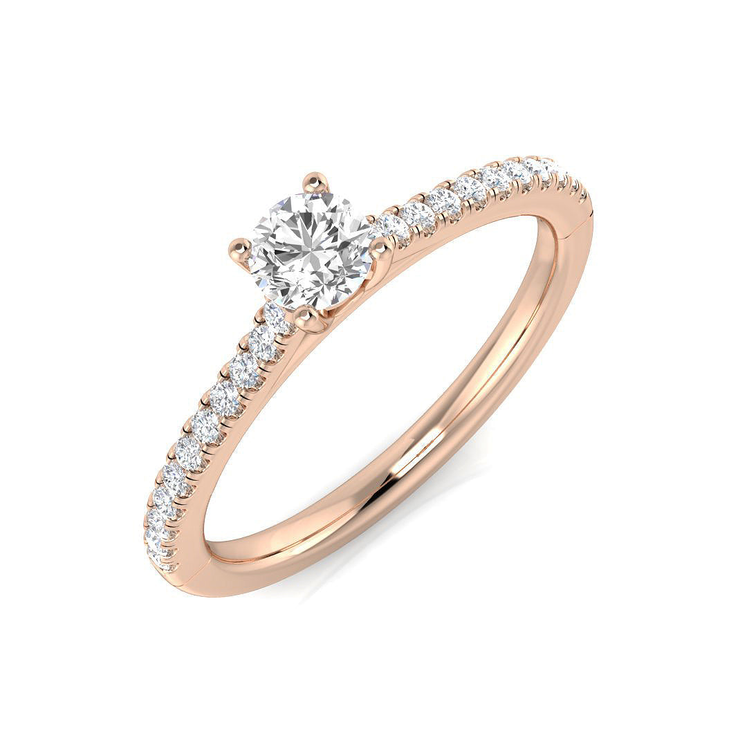 Engagement Diamond Ring 0.47ct – SL9834-4.2 – 18k Rose Gold
